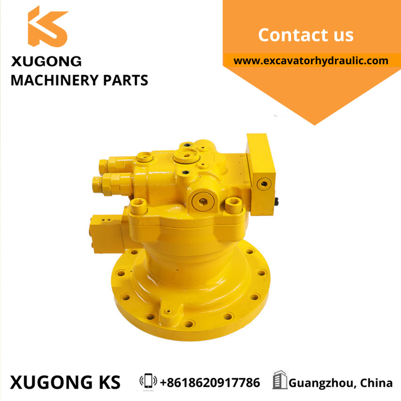 Swing Motor Assy M2X150-12 Holes Excavator Replacement Parts R210-7 Hydraulic Swing Motor